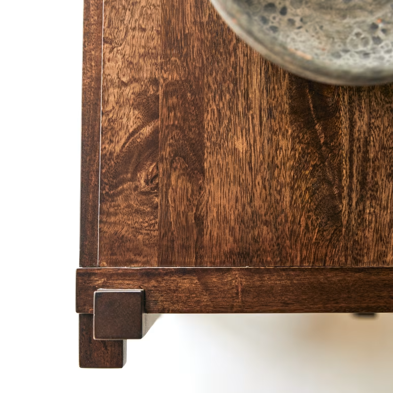 Hera – Solid Mango Wood Sideboard (117 cm, 2 Door)