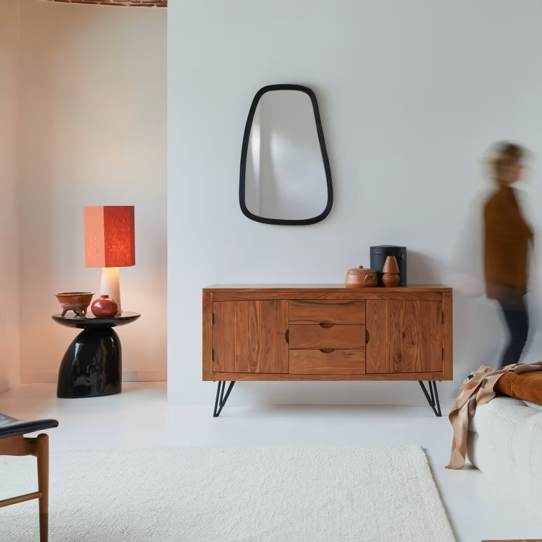 Elio – Solid Acacia Wood Sideboard (145 cm)