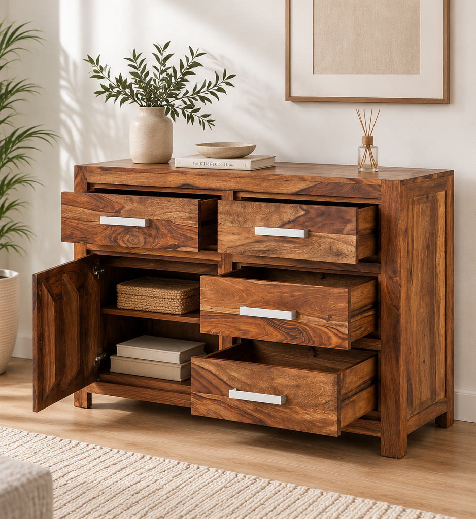 Nami wooden chest of drawers