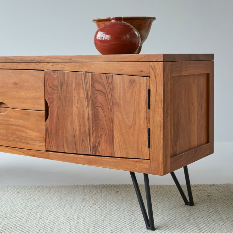 Elio – Solid Acacia Wood TV Cabinet (145 cm)