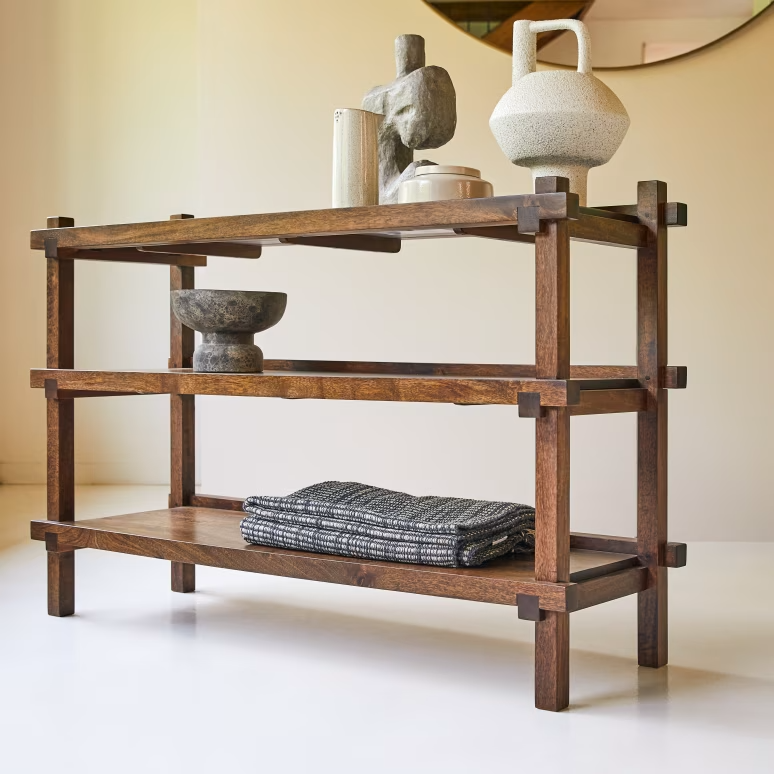 Hera – Solid Mango Wood Bookcase
