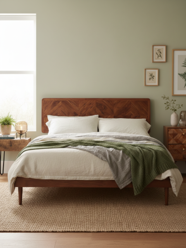 Aurum Solid Acacia Wood Queen Size Bed