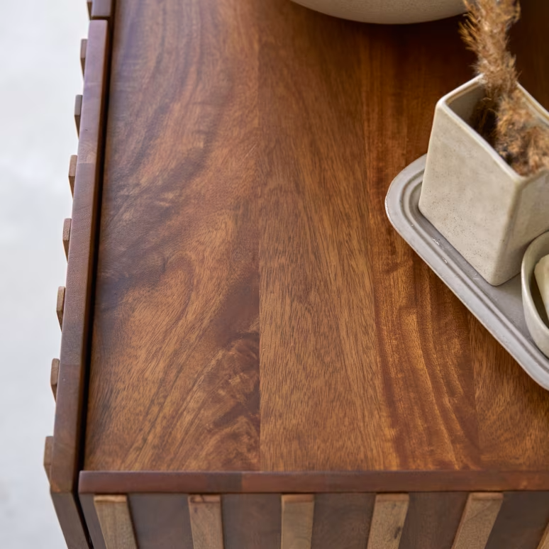 Theo – Solid Mango Wood Double Vanity Unit