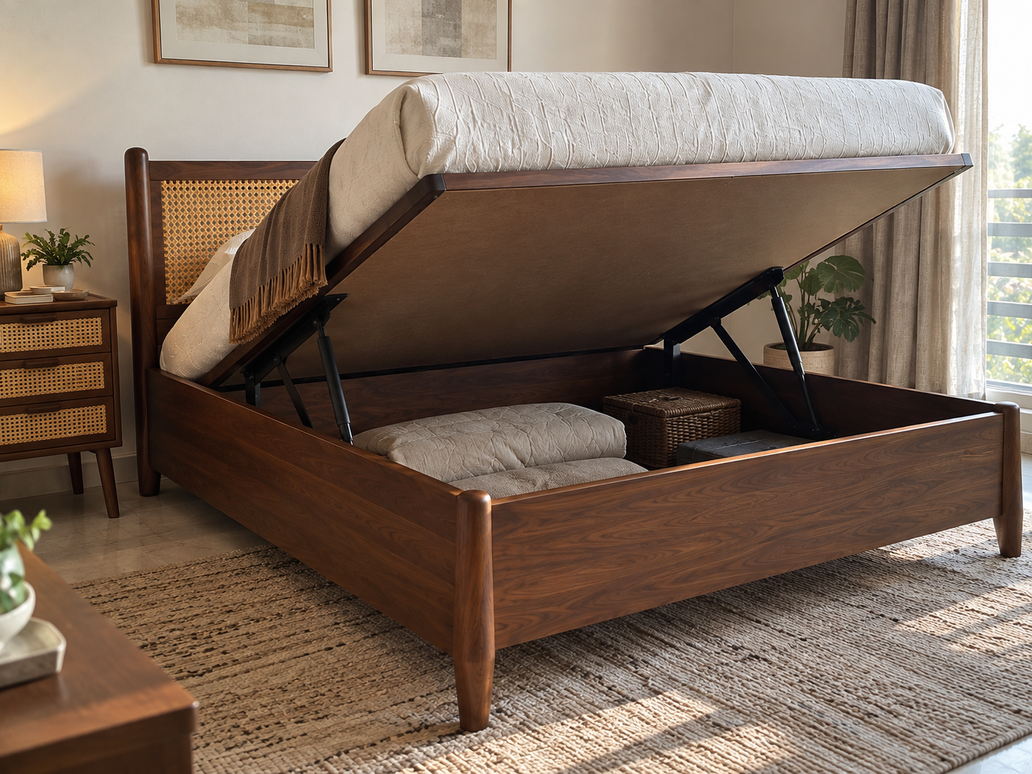 Riva Queen Size Storage Bed