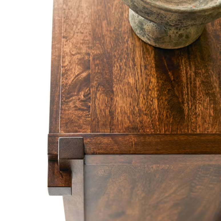 Hera – Solid Mango Wood Sideboard (117 cm, 2 Door)