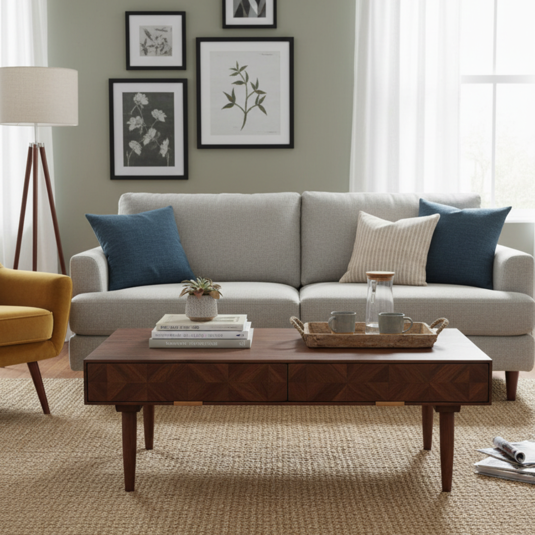 Aurum Solid Acacia Wood Coffee Table