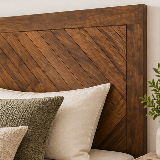 Niva Wooden Double Bed
