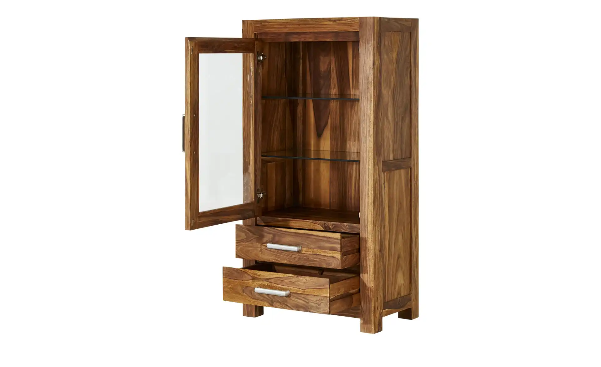 Vaache Sheesham Wood Glass Display Cabinet (135 cm, 1 Door) — alternate view