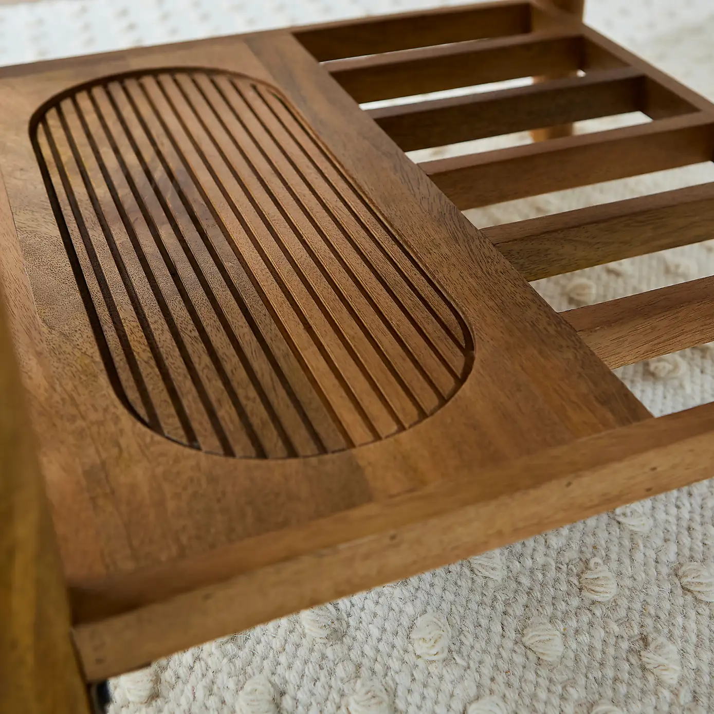 Diana – Solid Mango Wood Round Coffee Table