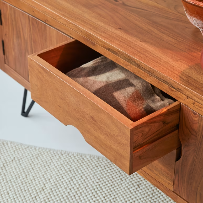 Elio – Solid Acacia Wood TV Cabinet (145 cm)