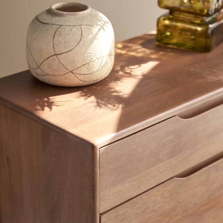 Eliana – Solid Mango Wood Sideboard (100 cm, 2 Door)