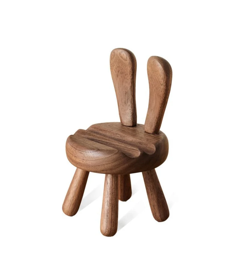 Vera Solid Wood Rabbit Mobile Phone Holder
