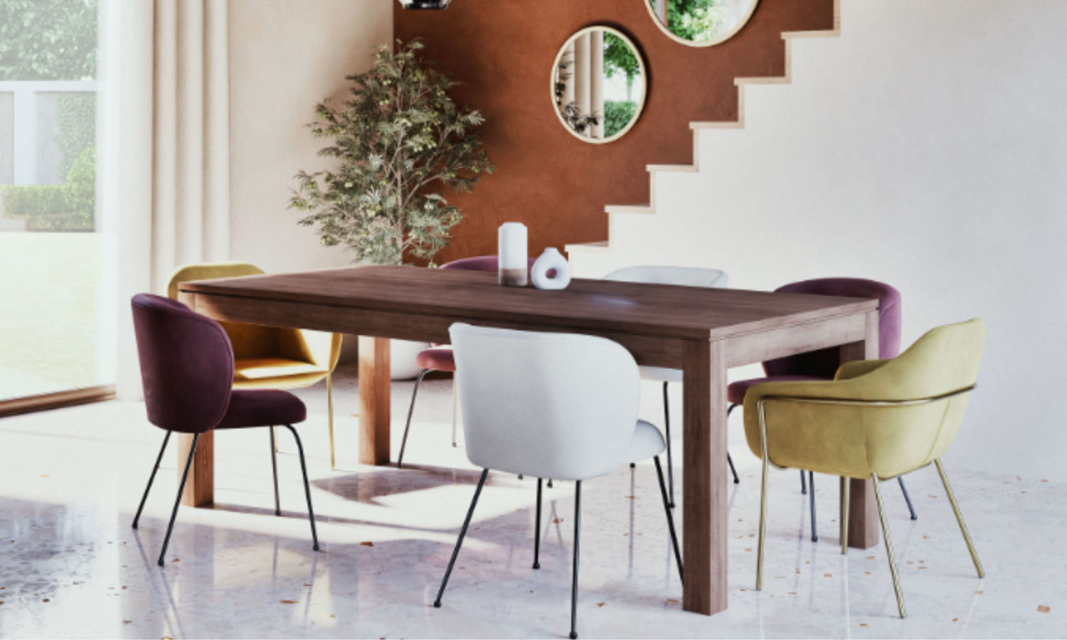 Isha Dining Table 6 Seater