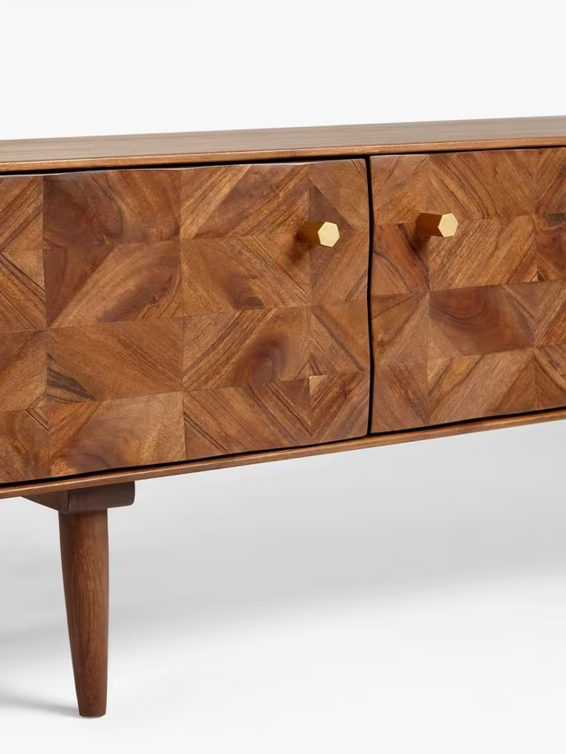 Aurum Solid Acacia Wood TV Cabinet (45 cm)