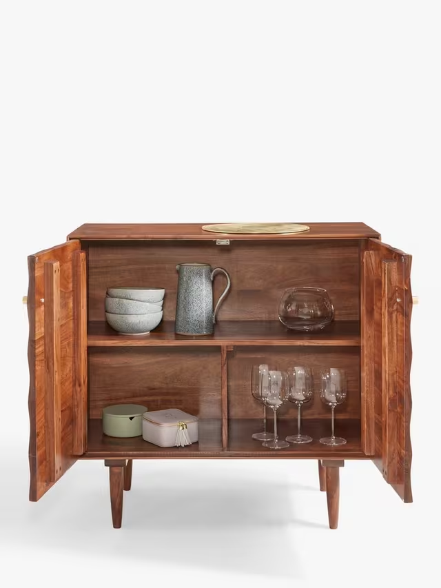 Aurum Solid Acacia Wood Side Board — alternate view