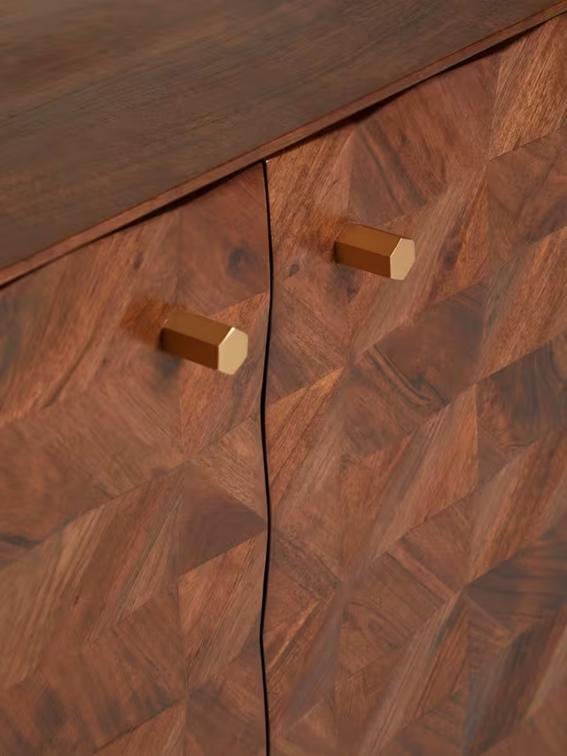 Aurum Solid Acacia Wood TV Cabinet (75 cm)
