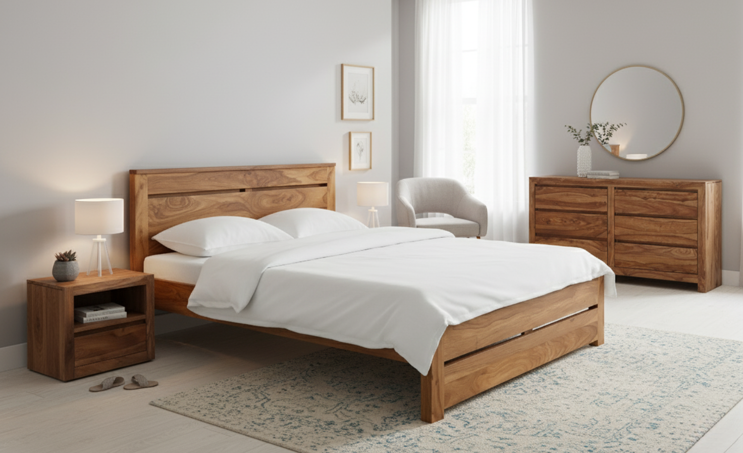 Isha King Size Bed