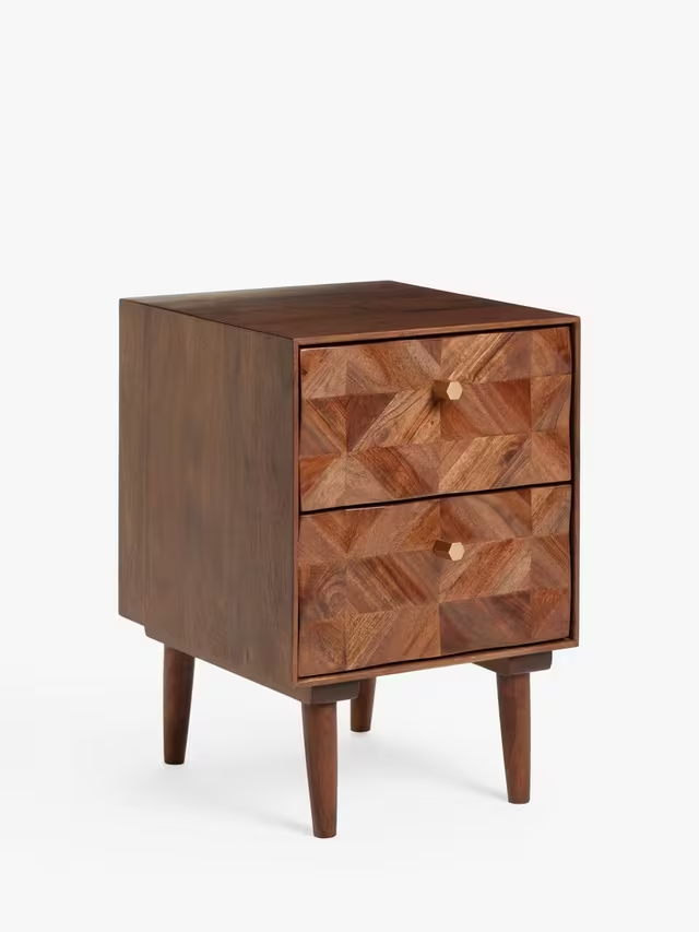 Aurum Solid Acacia Wood Bedside Table
