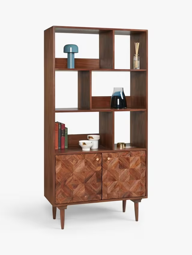 Aurum Solid Acacia Wood Bookcase