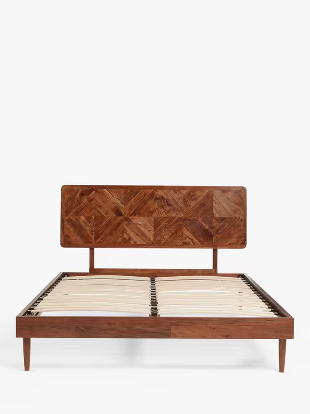 Aurum Solid Acacia Wood King Size Bed — alternate view