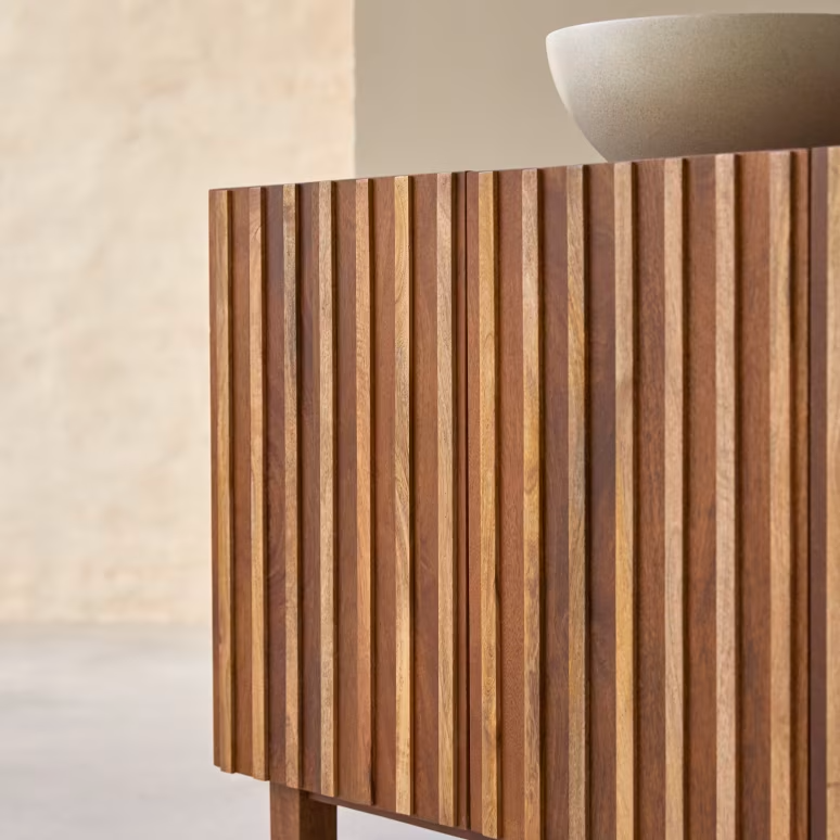 Theo – Solid Mango Wood Double Vanity Unit — alternate view