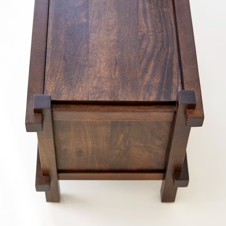 Hera – Solid Mango Wood TV Cabinet (117 cm, Flap)