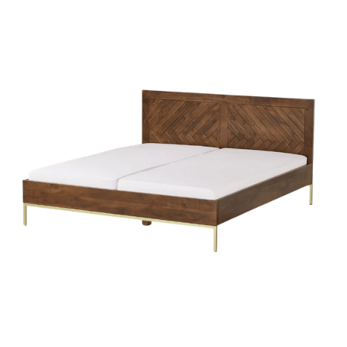 Niva Wooden Double Bed