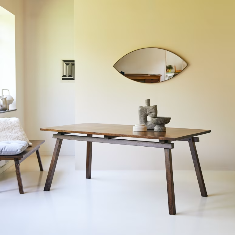 Hera – Solid Mango Wood Dining Table (6-8 Seater)