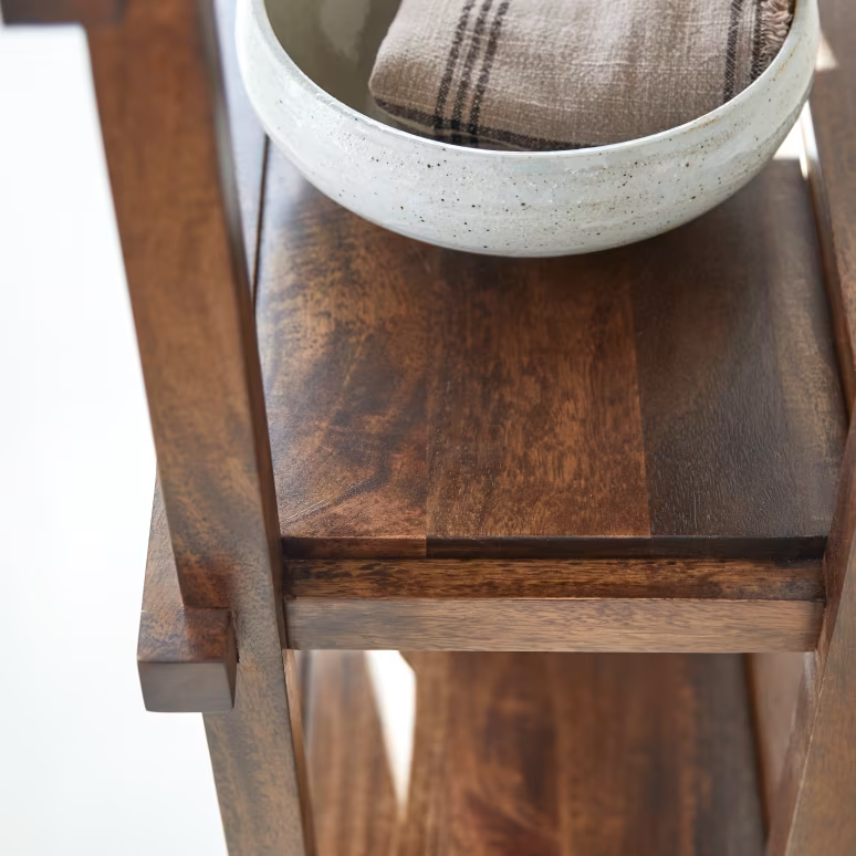 Hera – Solid Mango Wood Tall Bookcase