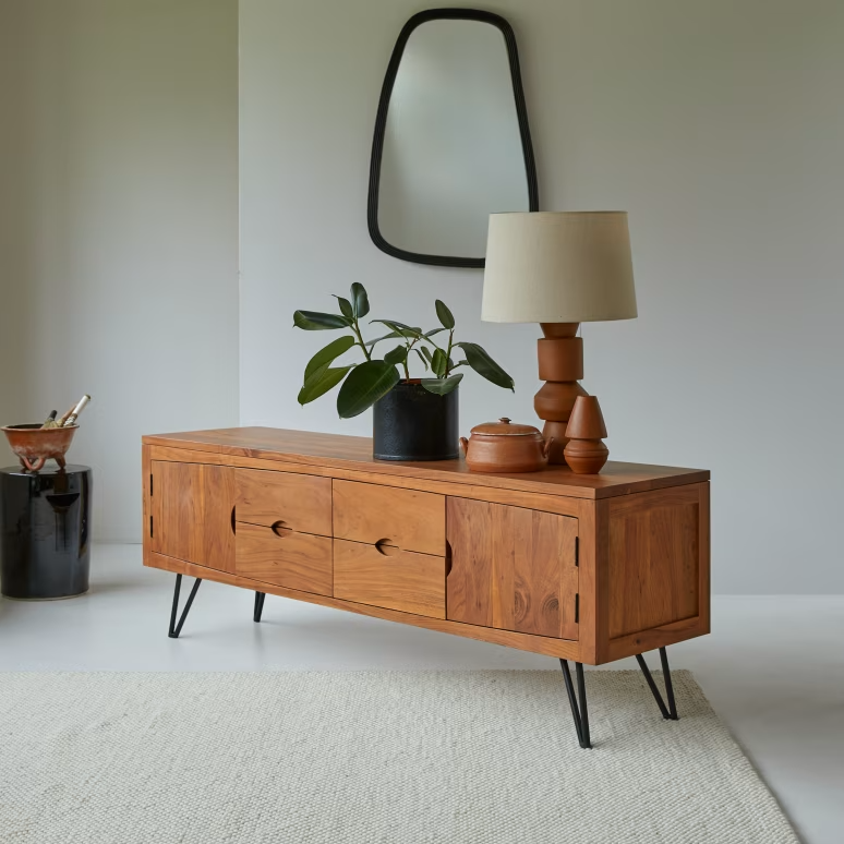 Elio – Solid Acacia Wood TV Cabinet (175 cm)