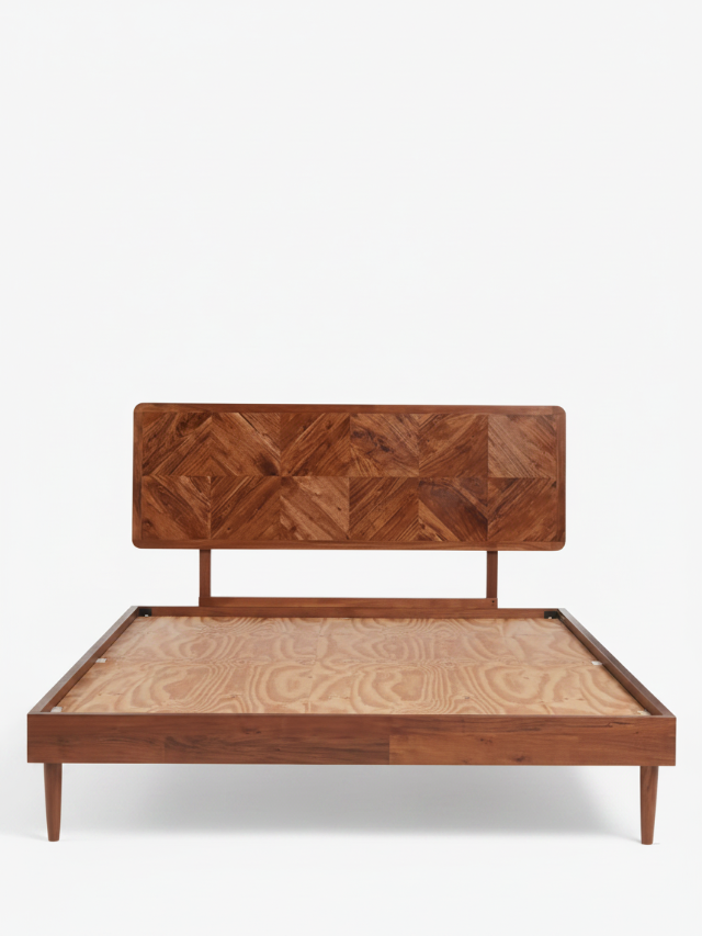 Aurum Solid Acacia Wood Queen Size Bed
