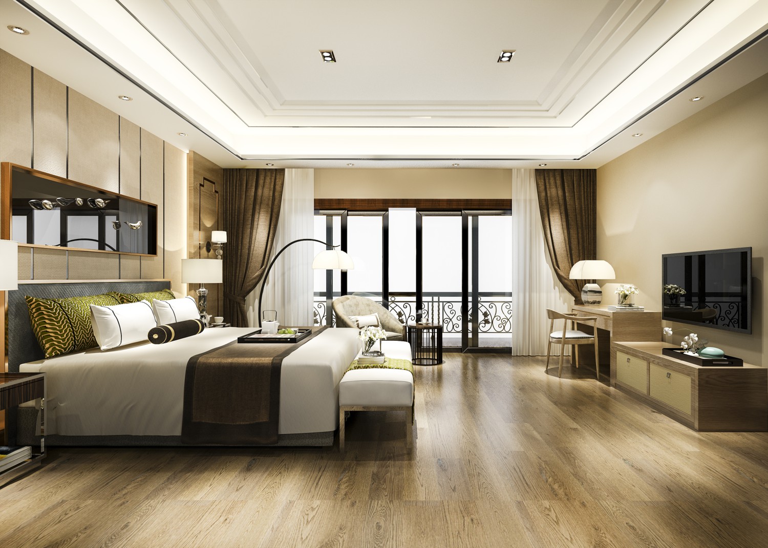 Wooden Double Bed